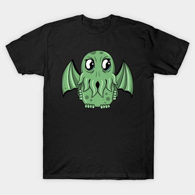 Chibi Cthulhu T-Shirt by valentinahramov